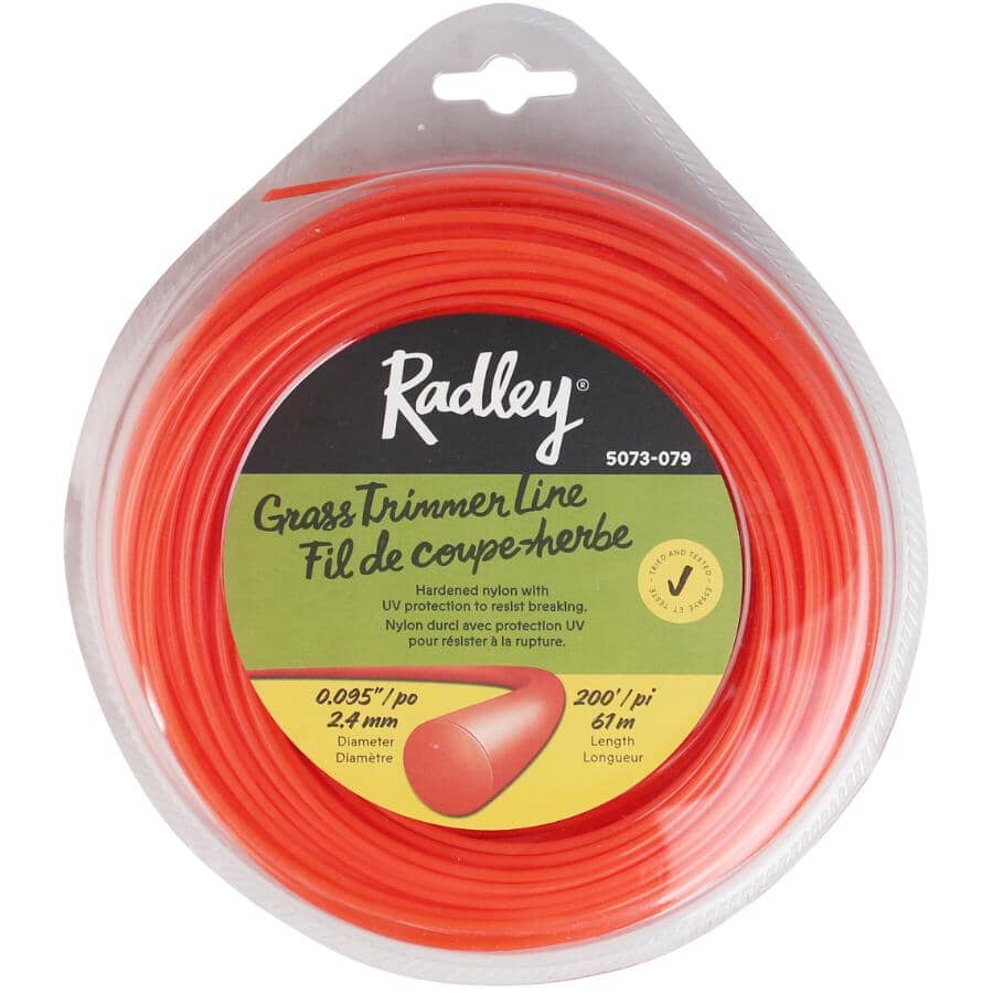 .095" x 200' Round Grass Trimmer Line