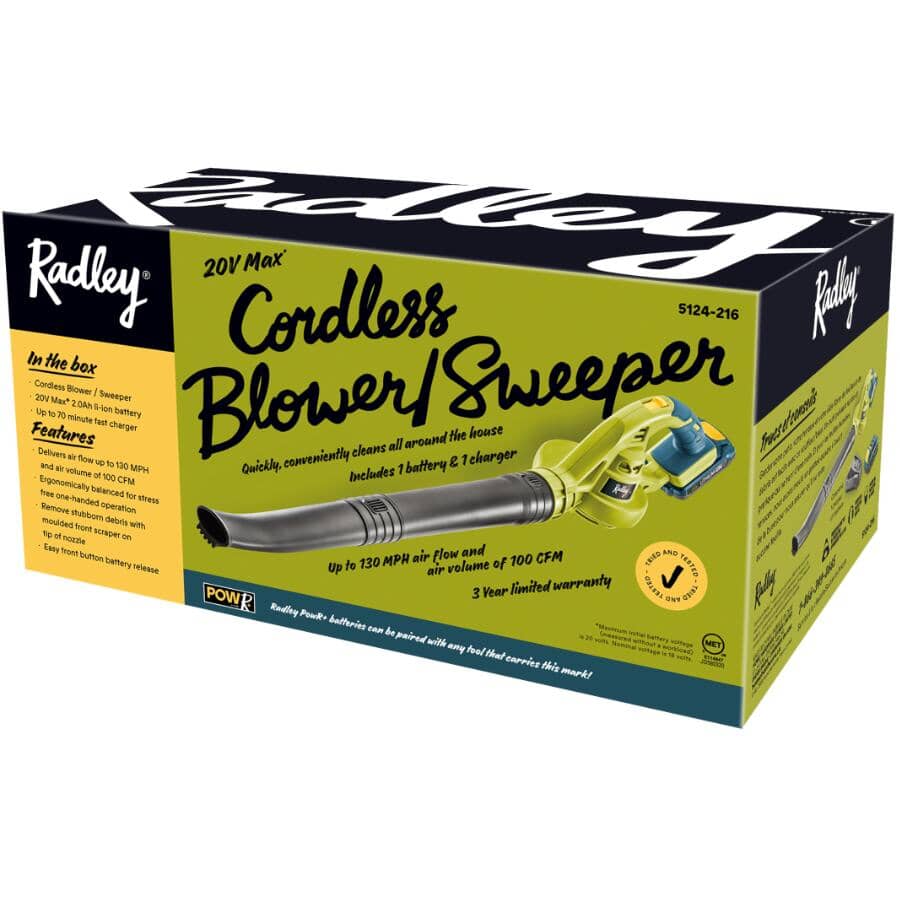 Cordless Blower / Sweeper – 20 Volt Max