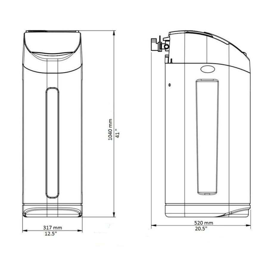30000 Grain Capacity Electronic Metered Water Softener