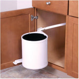 Trash Master Waste Bin - White, 10 Quart