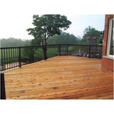 14 Pack 3/4" x 42" Black Aluminum Straight Railing Pickets, for 6' section