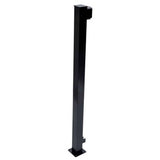 2-1/4" x 2-1/4" Black Aluminum Railing End Post