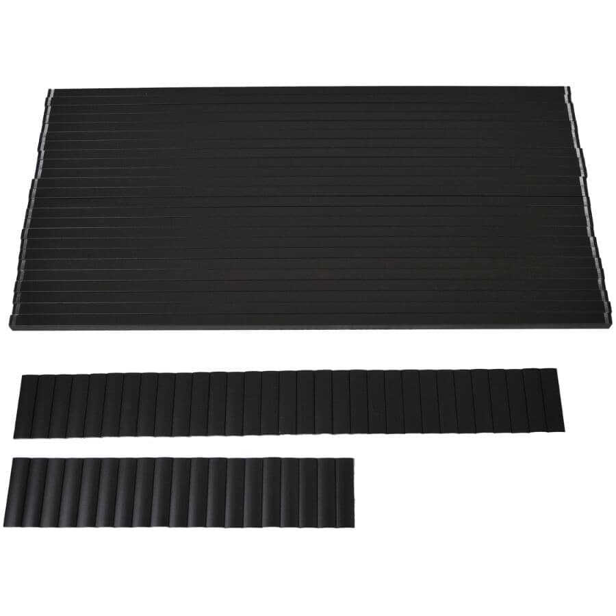 3/4" x 42" Textured Black Aluminum Straight Railing Pickets for 10' section - 24 Pack