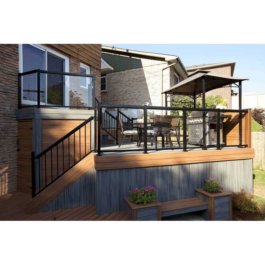 35-7/8" x 39" x 6mm Tempered Glass, for Aluminum Railing