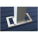 4" x 4" White Aluminum Railing Corner Post