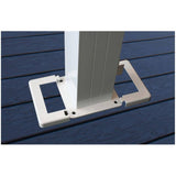 4" x 4" White Aluminum Railing End Post