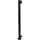 42" Textured Black Aluminum Railing Corner Post