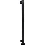 42" Textured Black Aluminum Railing Corner Post