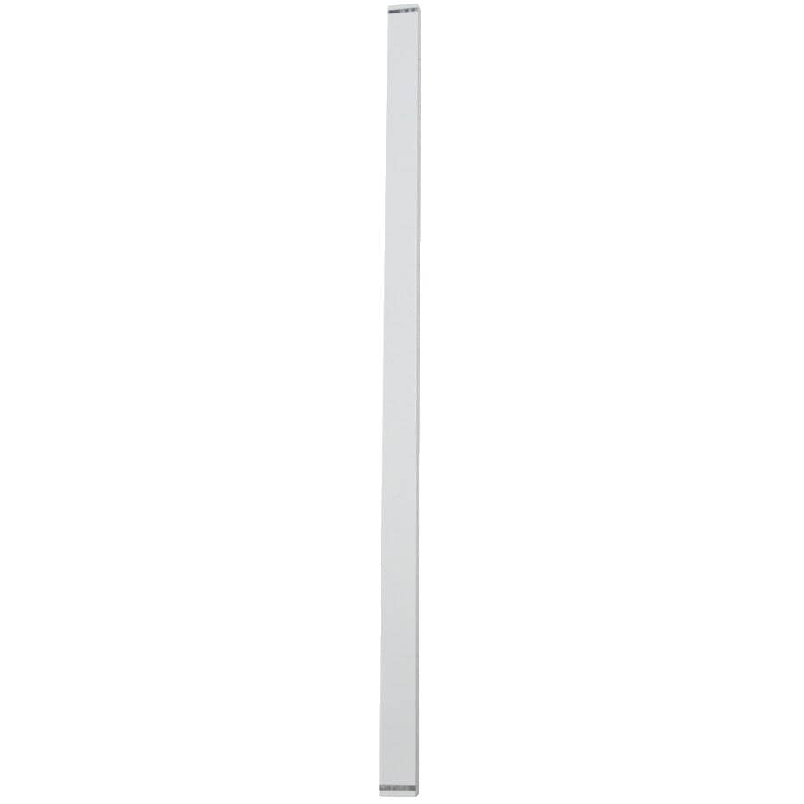 6 Pack 1-1/2" x 42" White Aluminum Straight Wide Railing Pickets, for 3' section