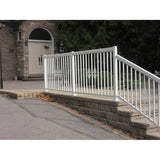 6 Pack 1-1/2" x 42" White Aluminum Straight Wide Railing Pickets, for 3' section