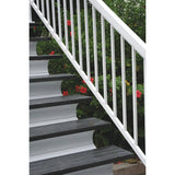 6 Pack 1-1/2" x 42" White Aluminum Straight Wide Railing Pickets, for 3' section