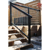 6 Pack 6" x 6mm Angled Tempered Glass, for Aluminum Stair Railing