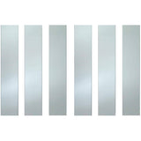 6 Pack 7-1/4" Tempered Glass, for 6' Aluminum Railing