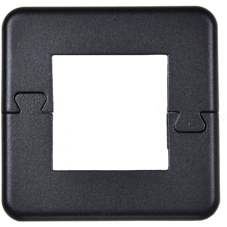 Textured Black Base Plate Cover for 2-1/4" Post