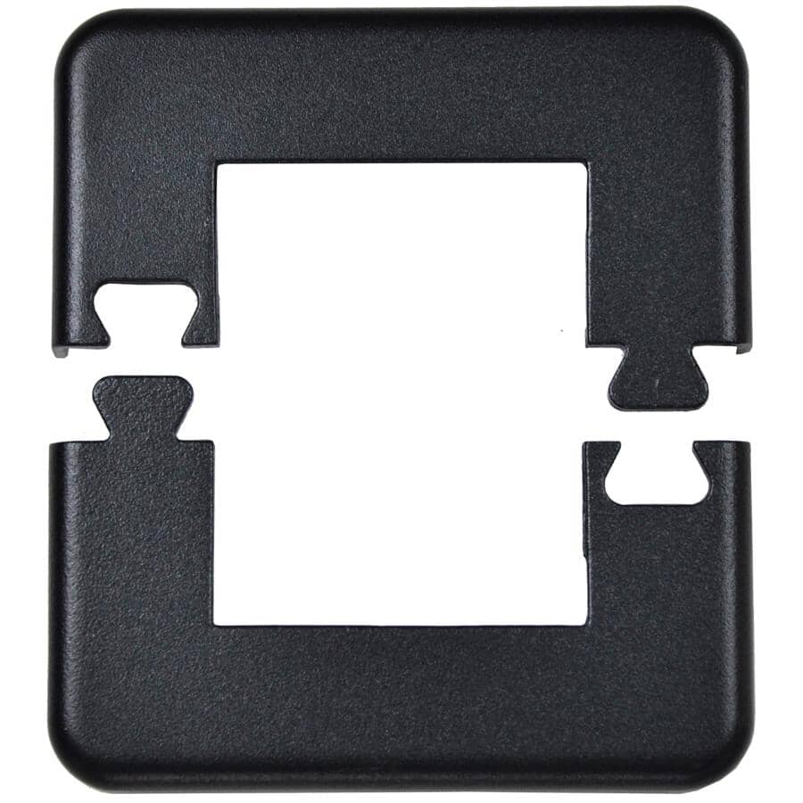 Textured Black Base Plate Cover for 2-1/4" Post