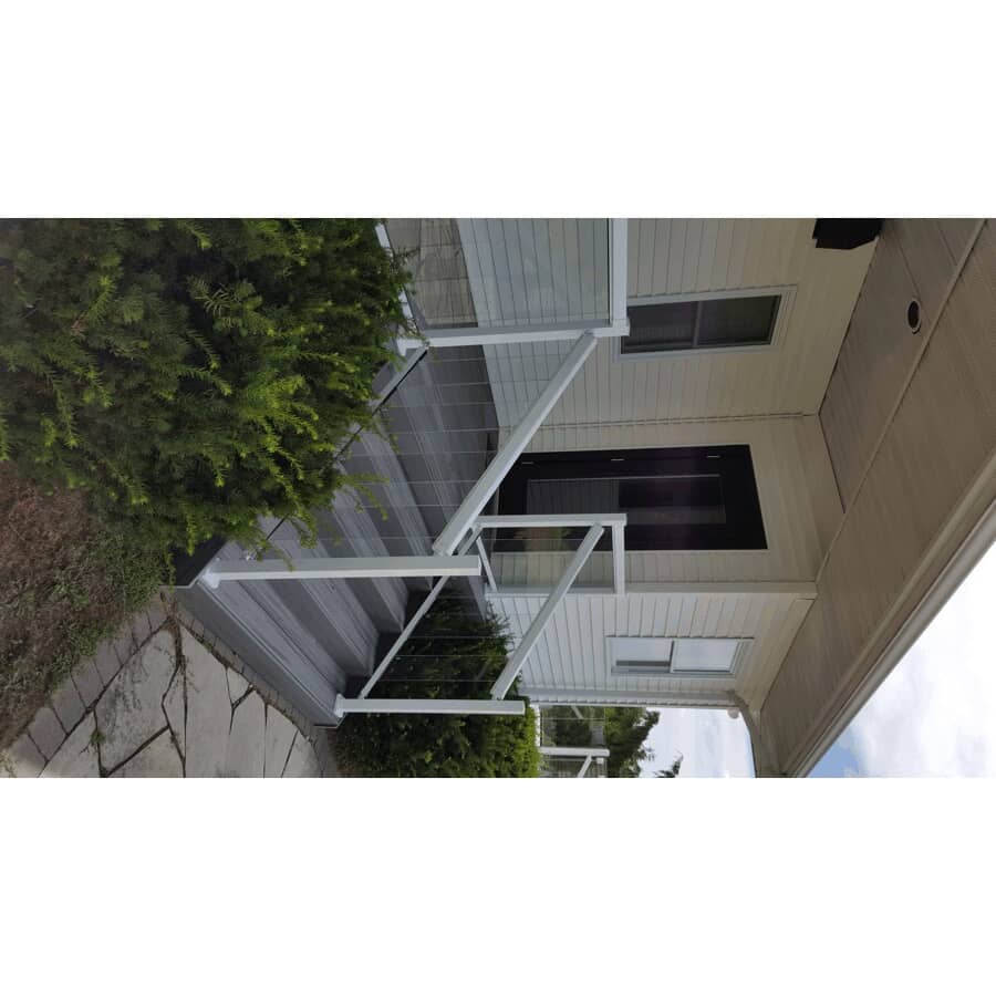 White Aluminum Handrail Bracket