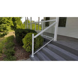 White Aluminum Handrail Bracket