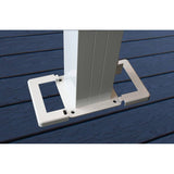 White Base Plate Cover, for 4" Post