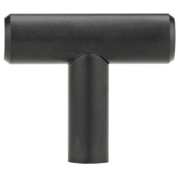 1-9/16" Contemporary Cabinet Knob - Matte Black
