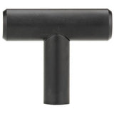 1-9/16" Contemporary Cabinet Knob - Matte Black