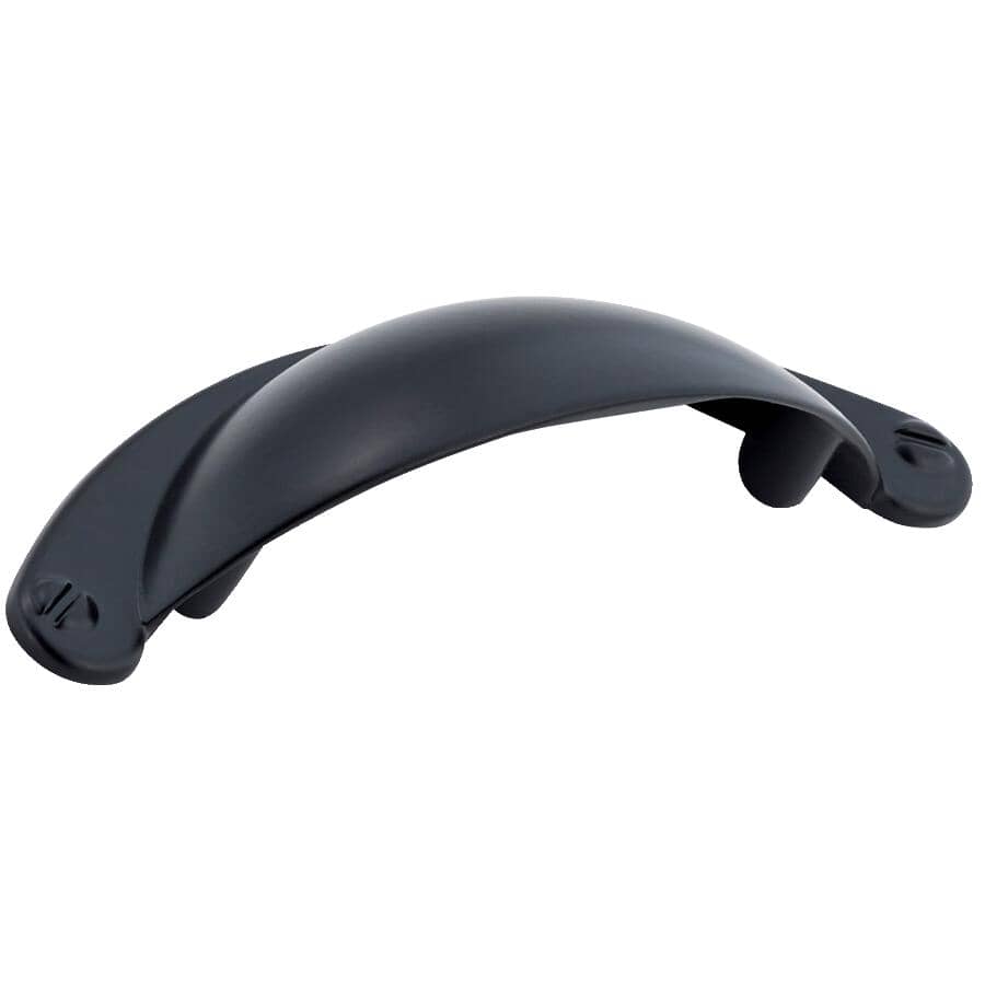 2-17/32" Traditional Cabinet Pull - Matte Black