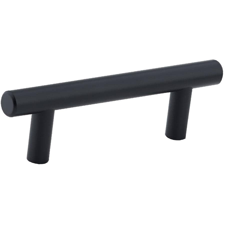 3" Contemporary Cabinet Pull - Matte Black
