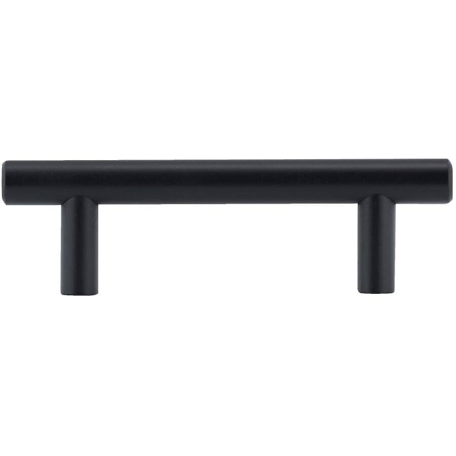 3" Contemporary Cabinet Pull - Matte Black