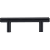 3" Contemporary Cabinet Pull - Matte Black