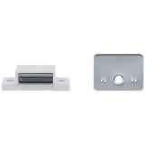 Magnetic Catch - with Plate, White