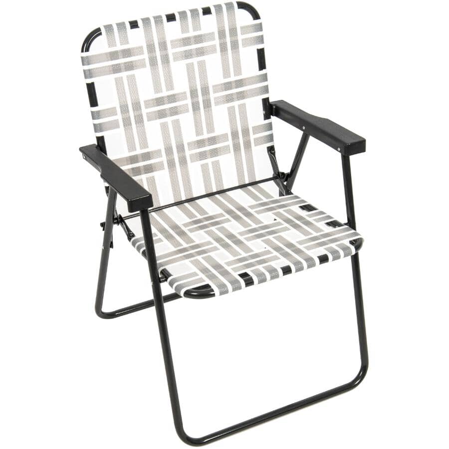 Web Strap Folding Chair - Grey