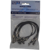 4mm x 10" Bungee Cords - 4 Pack