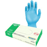 100 Pack Large NE1 Sky Blue Nitrile Examination Gloves