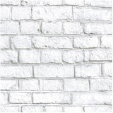 Brick Peel & Stick Wallpaper - White, 20.5" x 16.5'