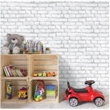 Brick Peel & Stick Wallpaper - White, 20.5" x 16.5'