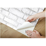 Brick Peel & Stick Wallpaper - White, 20.5" x 16.5'