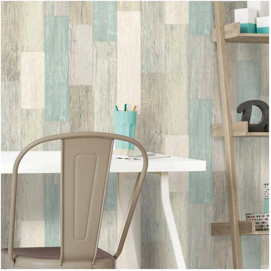Coastal Weathered Plank Peel & Stick Wallpaper - 20.5" x  16.5'