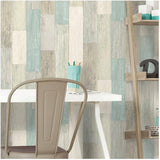 Coastal Weathered Plank Peel & Stick Wallpaper - 20.5" x  16.5'