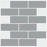 StickTile Subway Peel & Stick Backsplash Wall Tiles - Gray, 10.5" x 10.5", 4 Pack