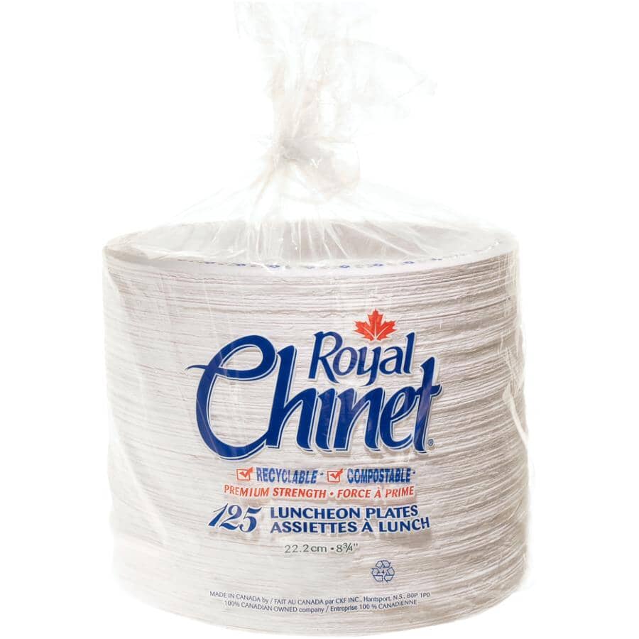 Disposable Paper Lunch Plates - 125 Pack