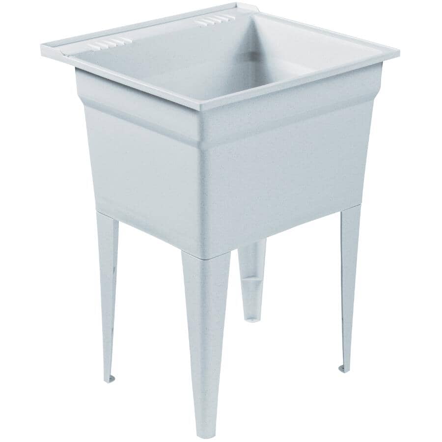 24" x 22" Polypropylene Laundry Tub - Granite Grey