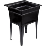 24" x 22" Polypropylene Laundry Tub - Black
