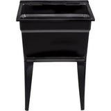 24" x 22" Polypropylene Laundry Tub - Black