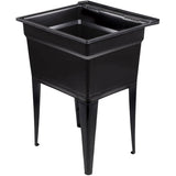 24" x 22" Polypropylene Laundry Tub - Black