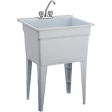 24" x 22" Polypropylene Laundry Tub - Granite Grey