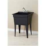 24" x 22" Polypropylene Laundry Tub - Black