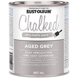 Chalked Ultra Matte Paint - Aged Grey, 887 ml