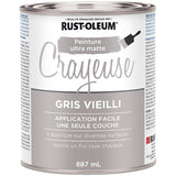 Chalked Ultra Matte Paint - Aged Grey, 887 ml