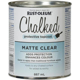 Chalked Ultra Matte Protective Topcoat Paint - Clear, 887 ml