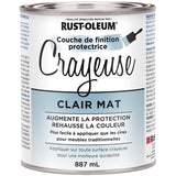 Chalked Ultra Matte Protective Topcoat Paint - Clear, 887 ml