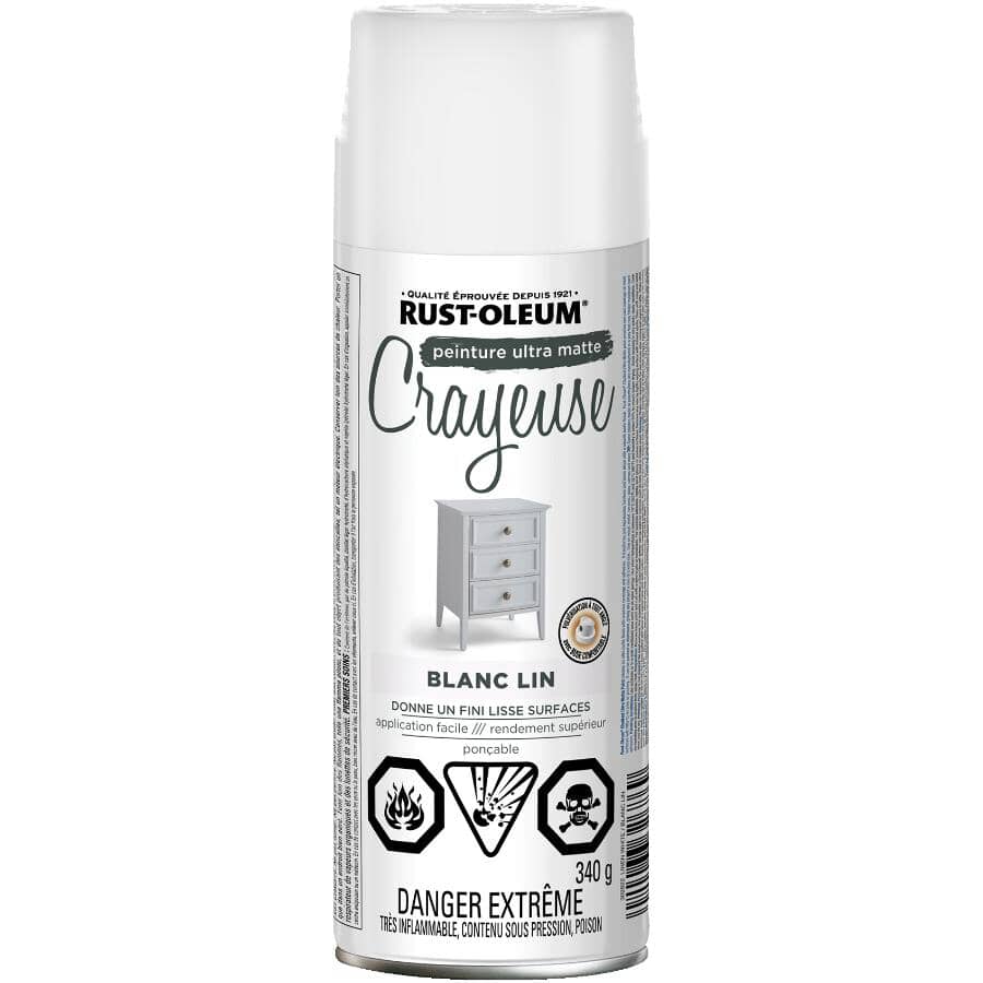 Chalked Ultra Matte Spray Paint - Linen White, 340 g